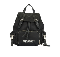 Small Logo Rucksack, Nylon, Black, 8021258, 3*